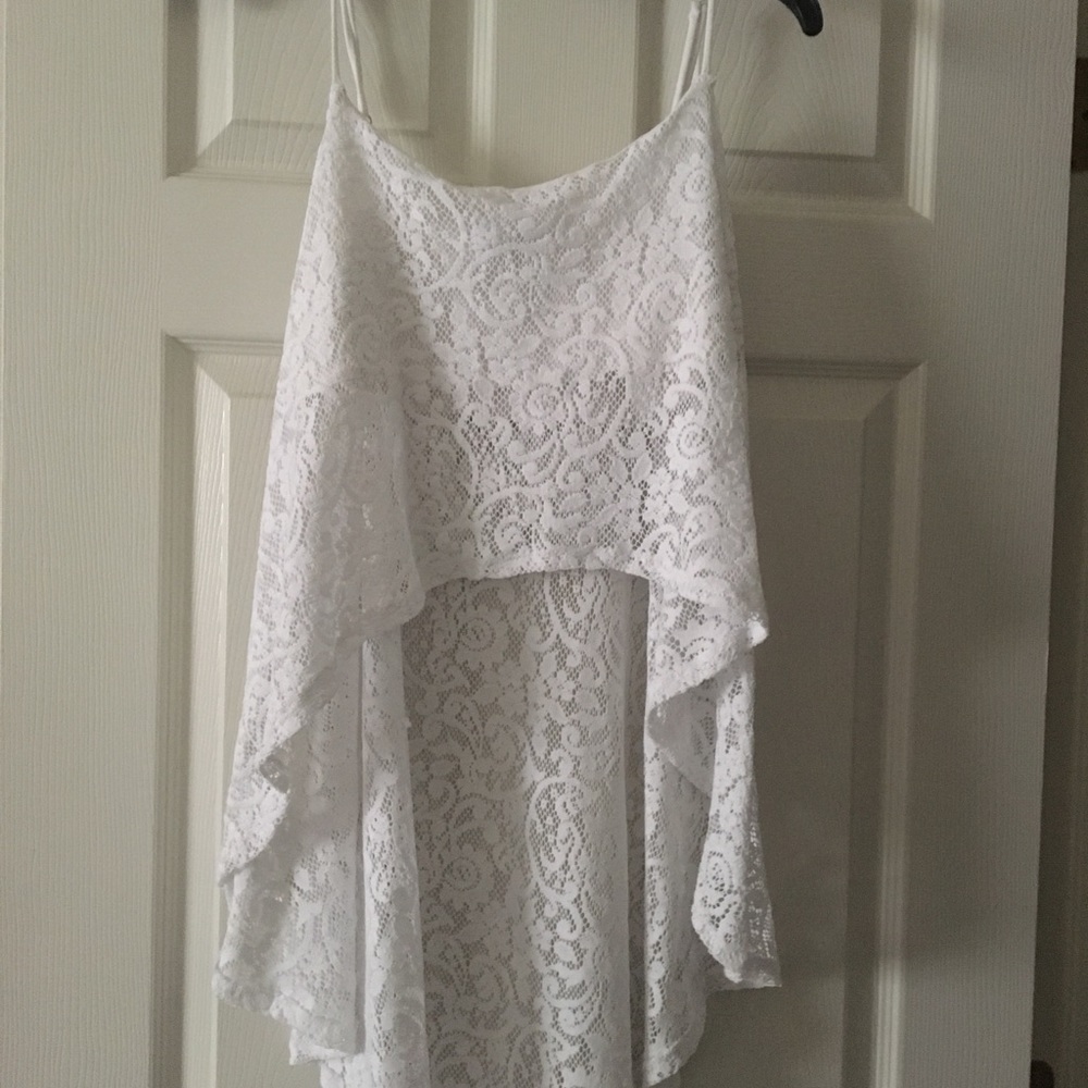 Wet seal, high-low crop top!